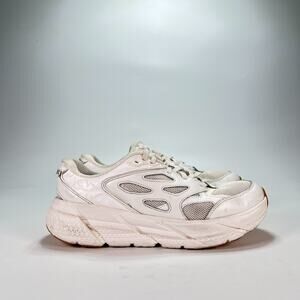 HOKA Clifton L Athletics White Lifestyle Walking Shoes 1160050 WWH Womens Sz 8.5